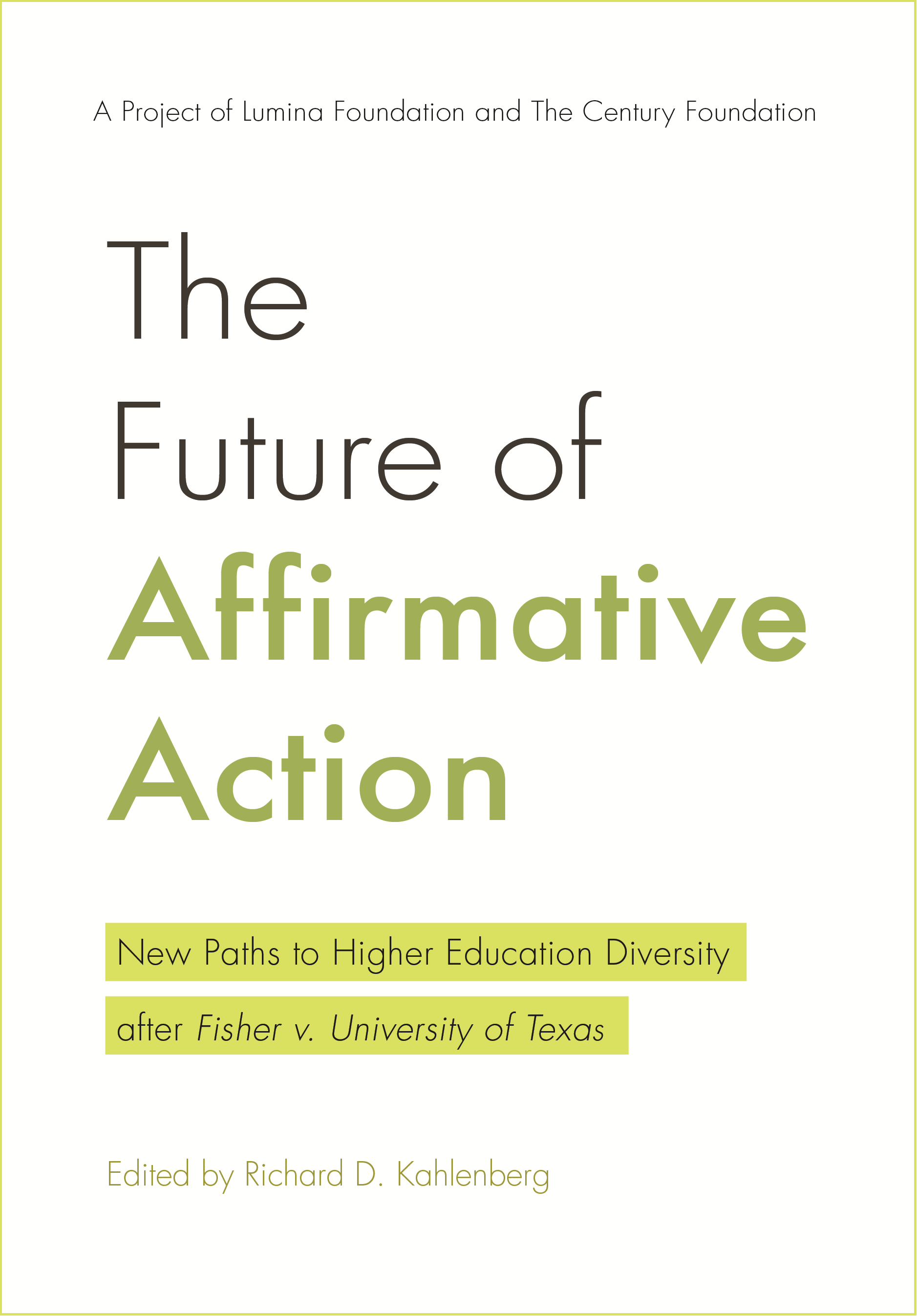 The Future of Affirmative Action