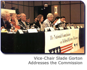 Vice-Chair Slade Gorton Addresses the Commission