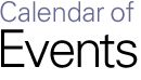 Calendar of Events